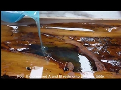 5 सेमी अल्ट्रा कम चिपचिपाहट गहरी कास्टिंग इपॉक्सी राल नदी तालिका लंबे समय तक काम करने का समय