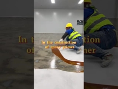 खुदरा स्थानों के लिए इपॉक्सी फर्श चमकदार, कस्टम और टिकाऊ