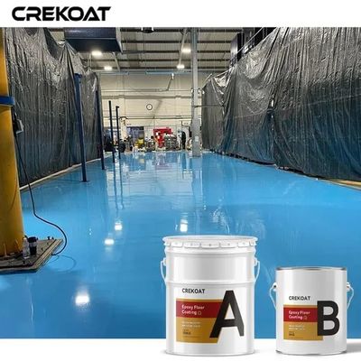 Grey White Solid Colors Customized Color Epoxy Floor Paint Resistant to Stains and Water